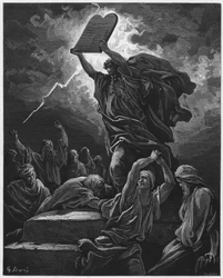 Moses breaking the Tables of the Law